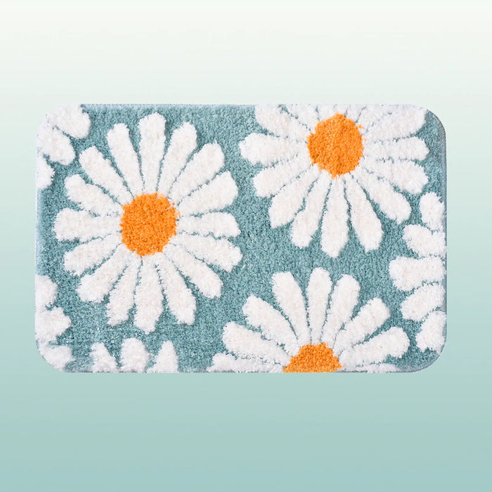 Norvo | Feblilac Sweet Daisy Badematte, Lilla Blomst Teppet Badrom