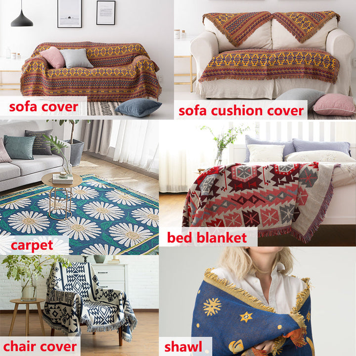 Bohemske strikkede kaster for sofasmykke | Norvo