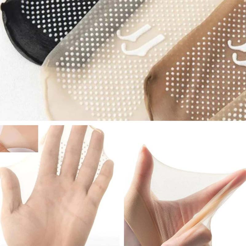 Norvo | Vår Sommer Usynlige Non-Slip Krystall Silke Sokker