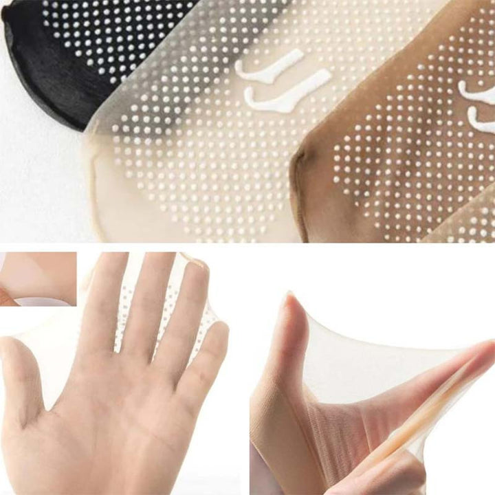 Norvo | Vår Sommer Usynlige Non-Slip Krystall Silke Sokker