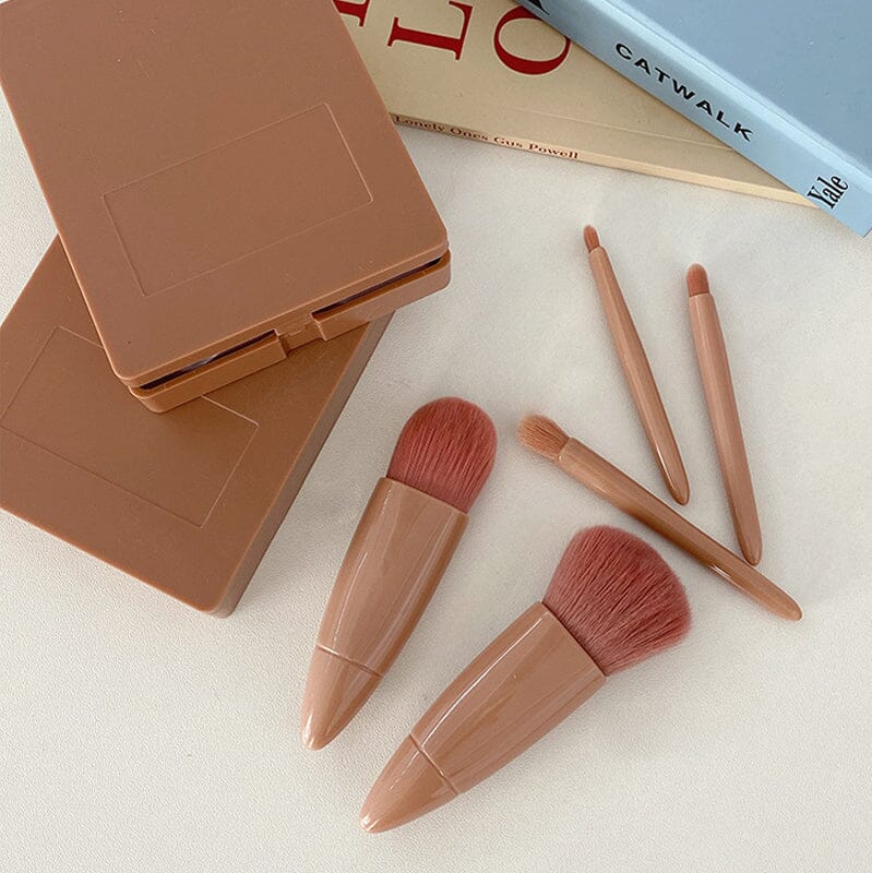 Norvo | Bærbar sminkebørste med speil