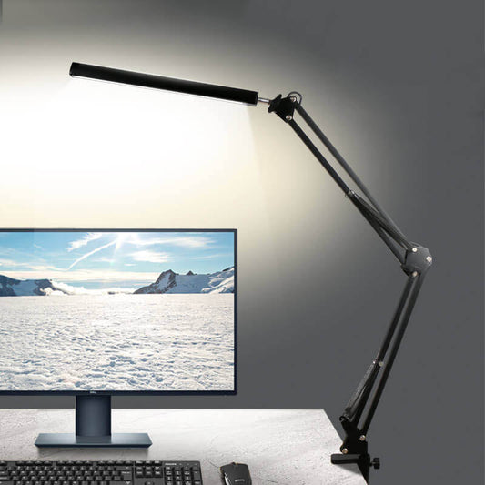 Norvo | LED Foldbar Lang Arm Klips Øyevern USB Leselampe