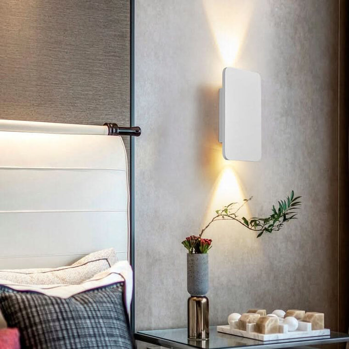 Norvo | Nordisk Minimalistisk Aluminium Rektangulær LED Vegglampe