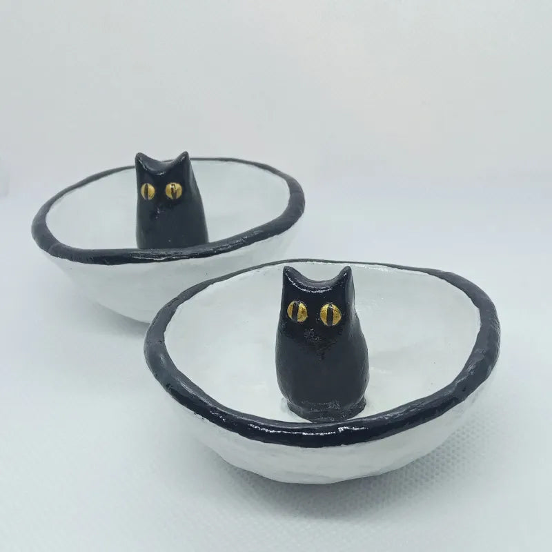 Norvo | Lucky Black Cat Decorative Bowl Dish
