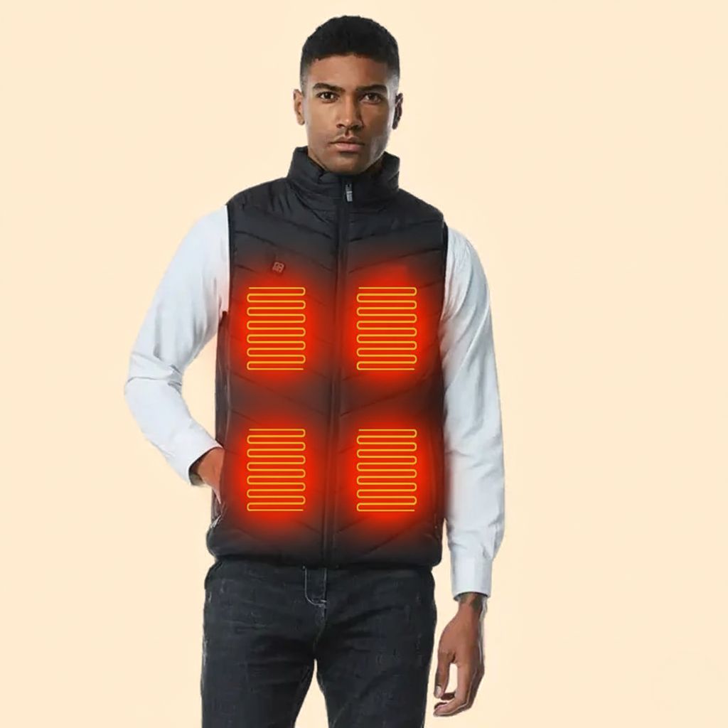 Norvo | Termisk oppvarmet vest | Isolert, designet for fotturer, reise og hverdagsbruk | Damers og herrers oppvarmet vest