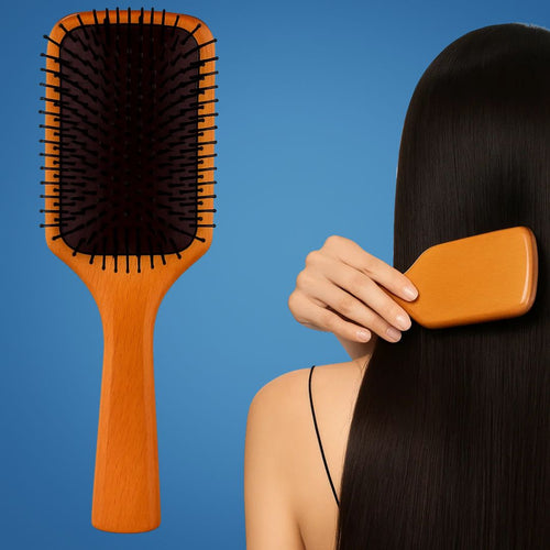 Static Detangling Brush – Frizz Control – Air Cushion Pad – Reduces Breakage – Adds Smooth, Shiny & Healthy-Looking Hair Norvo