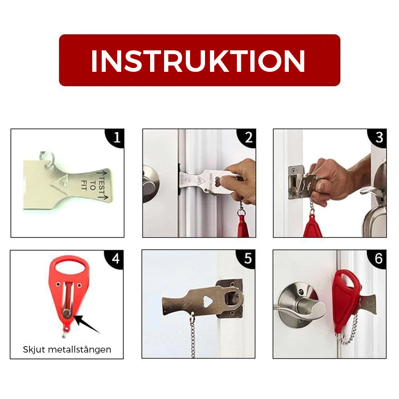 Norvo | Bærbar Sikkerhetsdør Lås