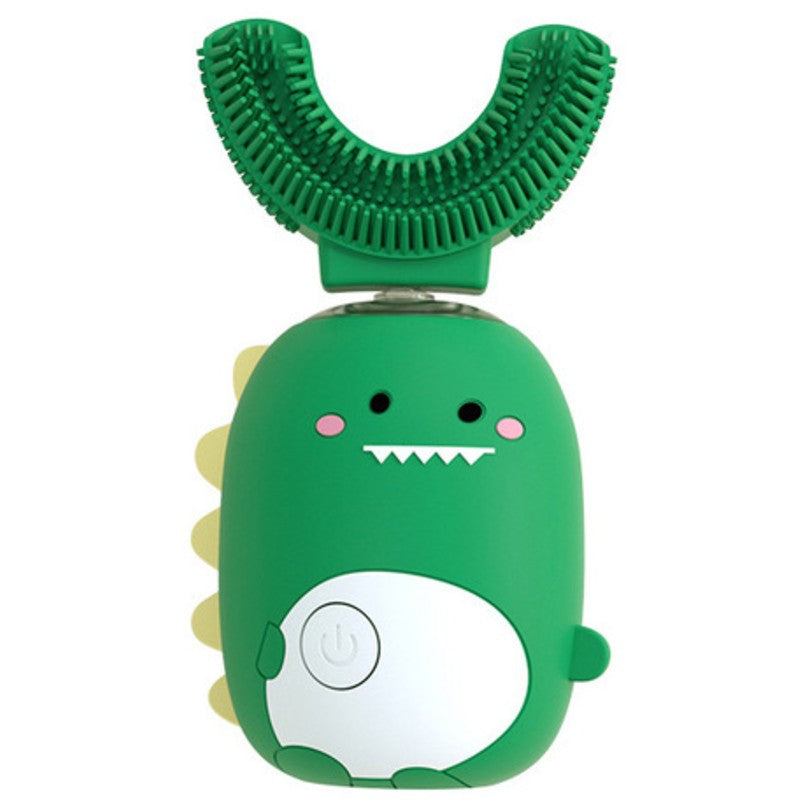 Norvo | Barns U-form 360° Elektrisk Ultrasonisk Tannbørste, med Lysterapi, Oppladbar & Vanntett Design, for 3-9 År Gamle Barn