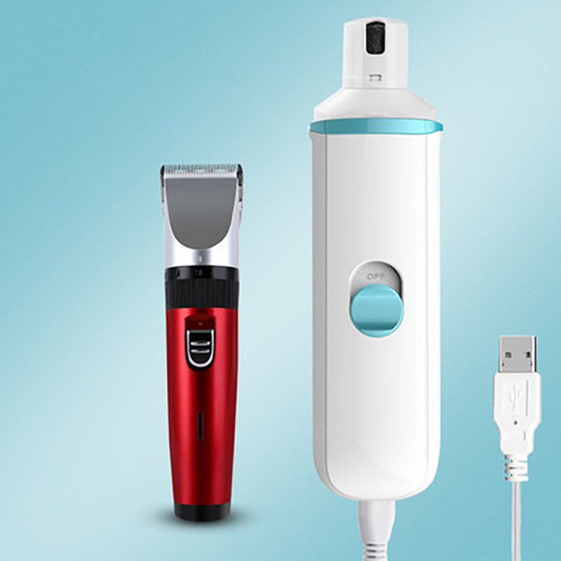 Norvo | 2-i-1 Elektrisk Kjæledyr Neglepoleringsmaskin & Klipper, med Stille Design, Rask Lading, Sikker og Effektiv, Passer for Store og Små Hunder/Katter