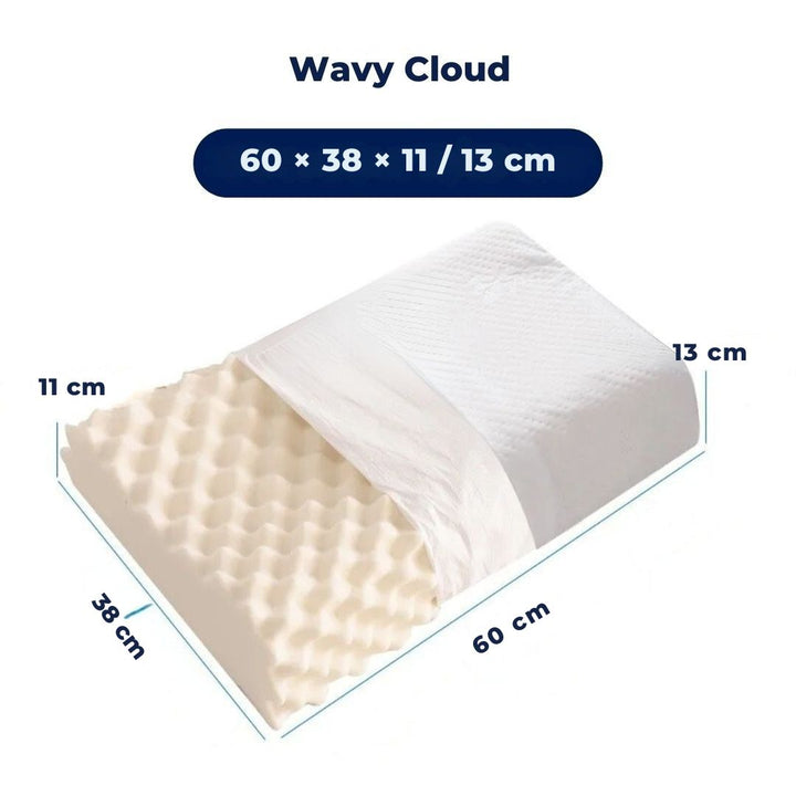 EcoNeck Comfort | 100% Naturlatex Ortopediskpute - for Nakke Smerte - Komfortabel og Støttende Pute - Bedre Søvn - Velvære Norvo