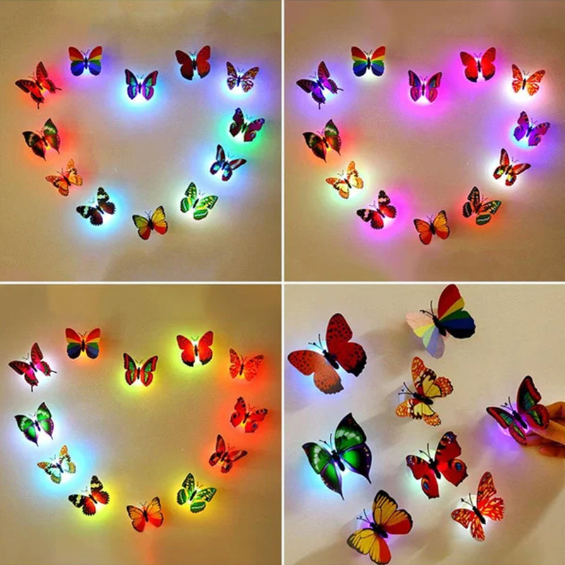 Norvo | 3D LED Sommerfugl Dekorasjon Nattlys