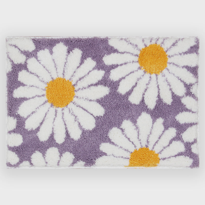 Norvo | Feblilac Sweet Daisy Badematte, Lilla Blomst Teppet Badrom