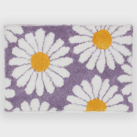 Norvo | Feblilac Sweet Daisy Badematte, Lilla Blomst Teppet Badrom