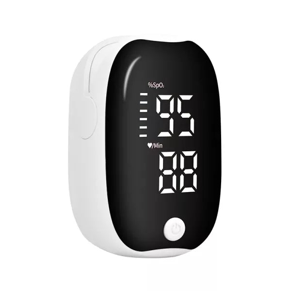 Norvo | Fingertopp Pulse Oximeter | Rask, Nøyaktig Blodoksygenmonitor med LED-skjerm for Hjemmesporing av Helse