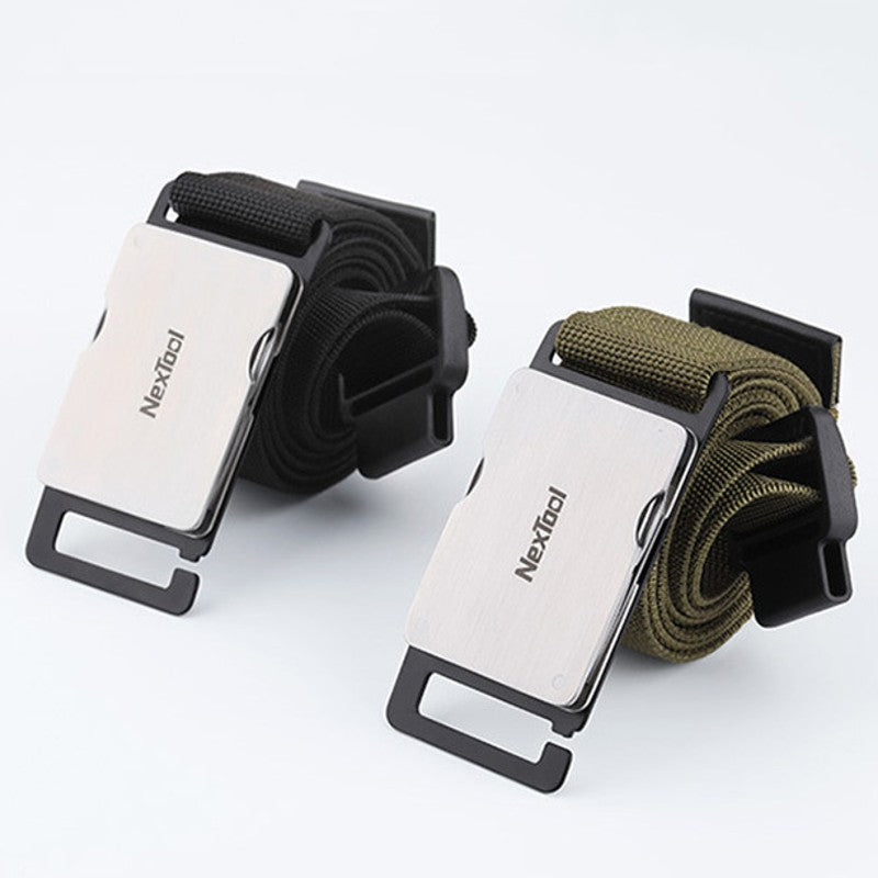 Norvo | Multi-verktøy Taktisk Nylon Belte med Tung-Duty Krok Spenne (Armégrønn)