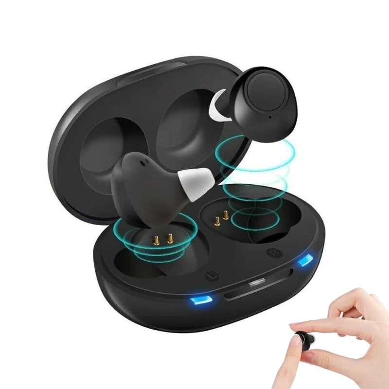 Norvo | Oppladbar ITC Usynlig Hørselsapparat | Skjulte Lydforsterkere for Klar Høring