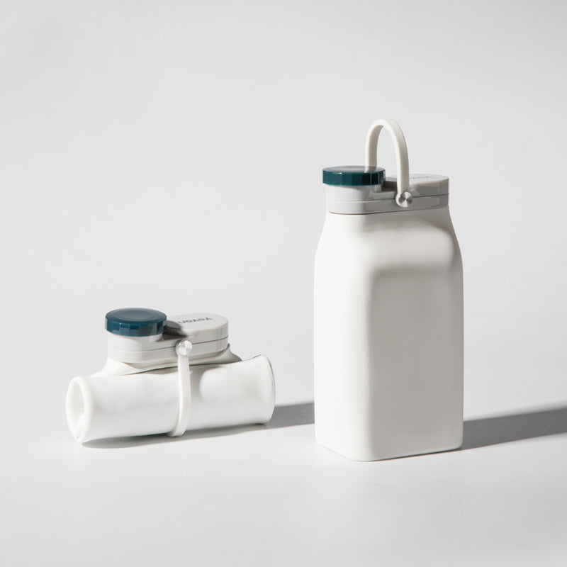 Norvo | Bærbar Silikon Vannflaske, med Høytemperatur Resistens Design, Enkel å Rengjøre, Sammenleggbar, Stor Kapasitet og Matkvalitet Silikon, for Reise, Sport, Camping og Mer