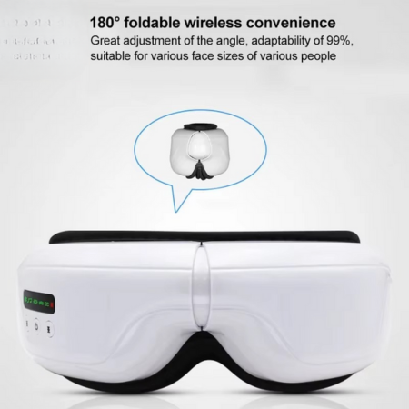 Norvo | Oppvarmet lufttrykk øymassasje med vibrasjon, Bluetooth-musikk og varm kompress