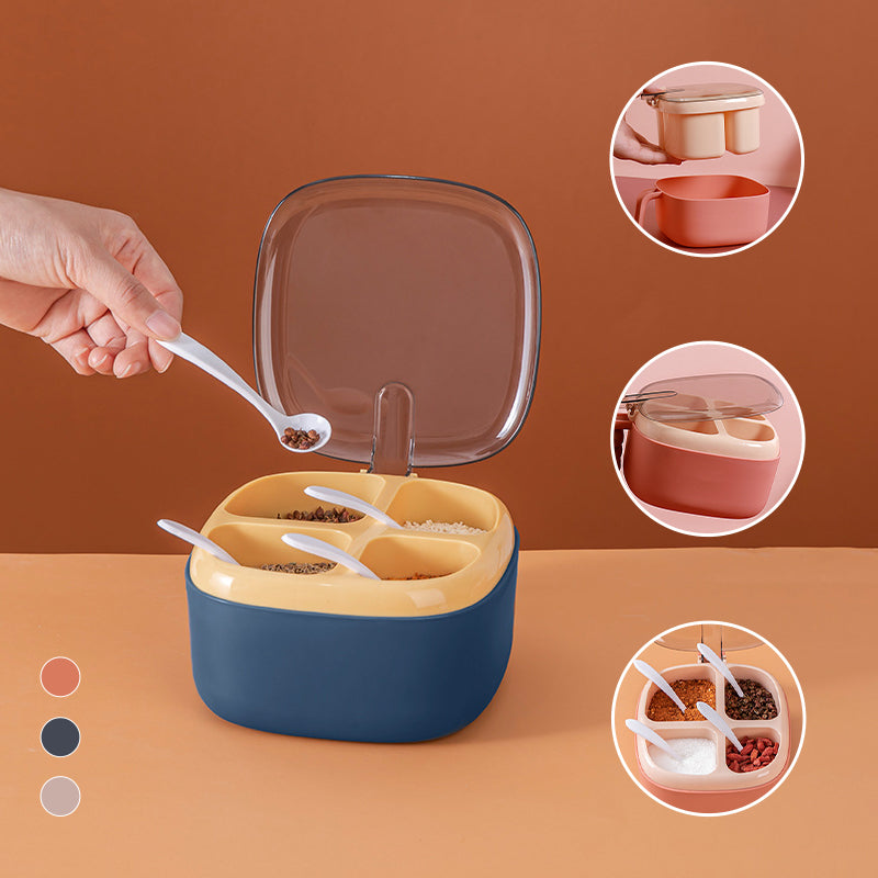 Norvo | Fire Krydderboks Med Lokk