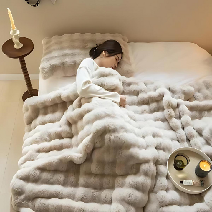 Norvo | Faux Fur Fleece Kaste Teppe