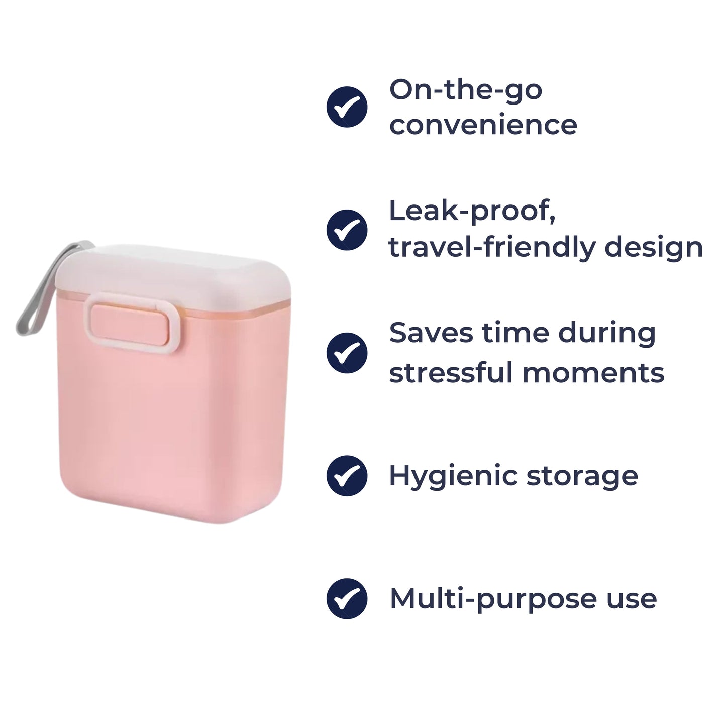 Lufttett sølebeskyttende tetning – Matgodkjent slitesterk design – Reise- og barnehagebolle