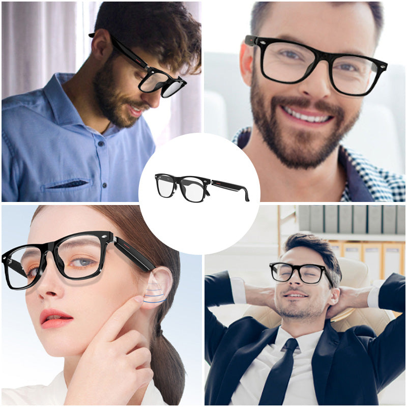 Norvo | Trådløse Hodetelefoner Anti-Bluelys Briller