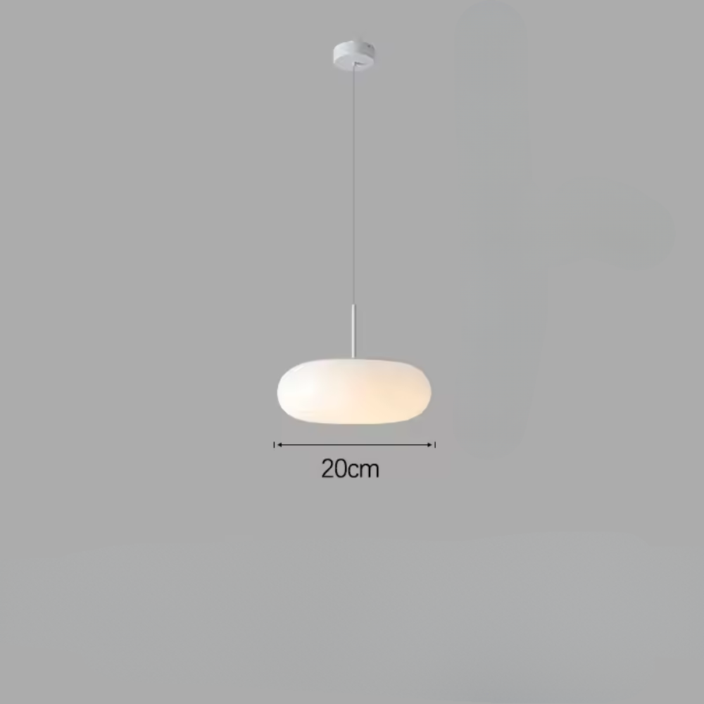 Norvo | Moderne Krem Pendellampe i Enkelt Kronestil med Varm LED Belysning