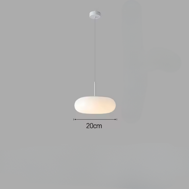 Norvo | Moderne Krem Pendellampe i Enkelt Kronestil med Varm LED Belysning