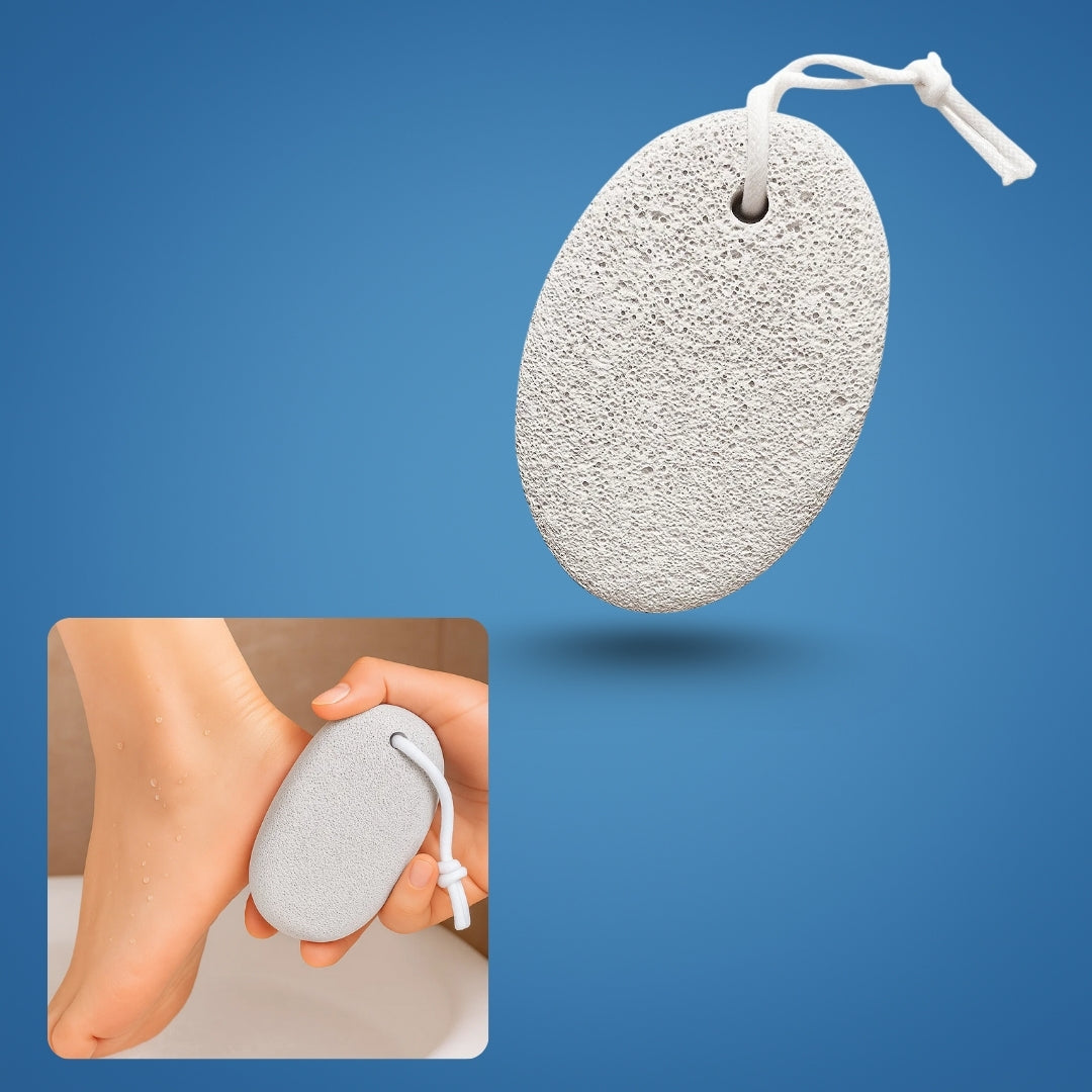 Hard hud lettelse – Naturlig vulkansk stein – Jevne sprukne hæler raskt med hjemme pedikyrbolle