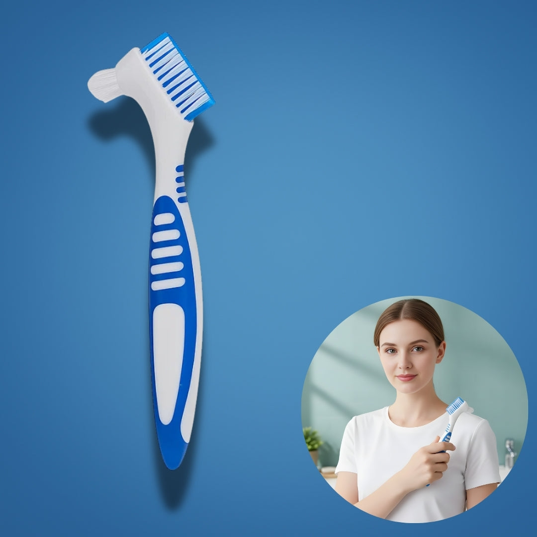 Myk børste med dobbelt hode – Antiskli håndtak – Ripefri rengjøring – Frisk pust for eldre Norvo