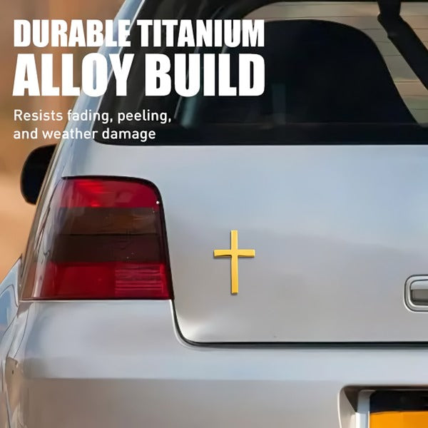 Norvo | ️ 3D Kryss Metall Jesus Kristus Kors Merke StickerBil Anti-Scratch Sticker