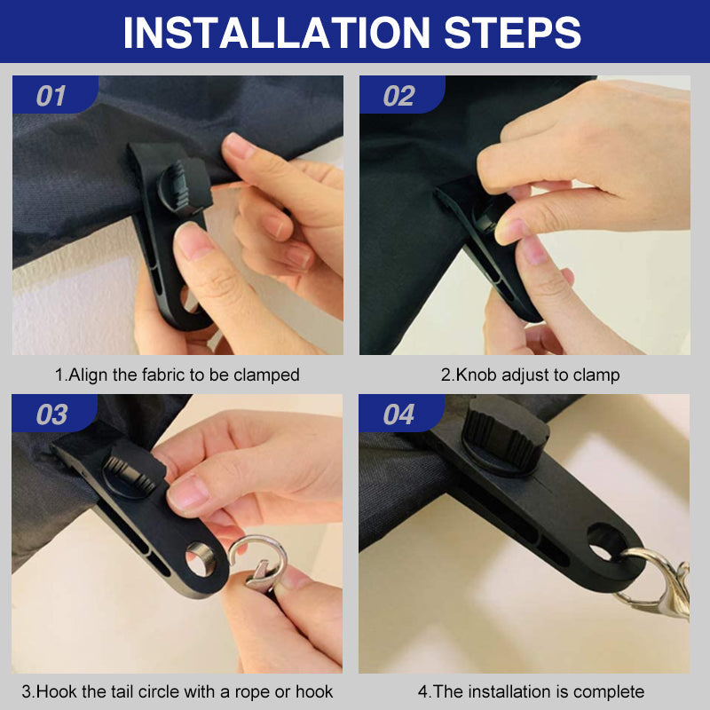 Norvo | Gjenbrukbare Tung-duty Lås Klemmer Clips