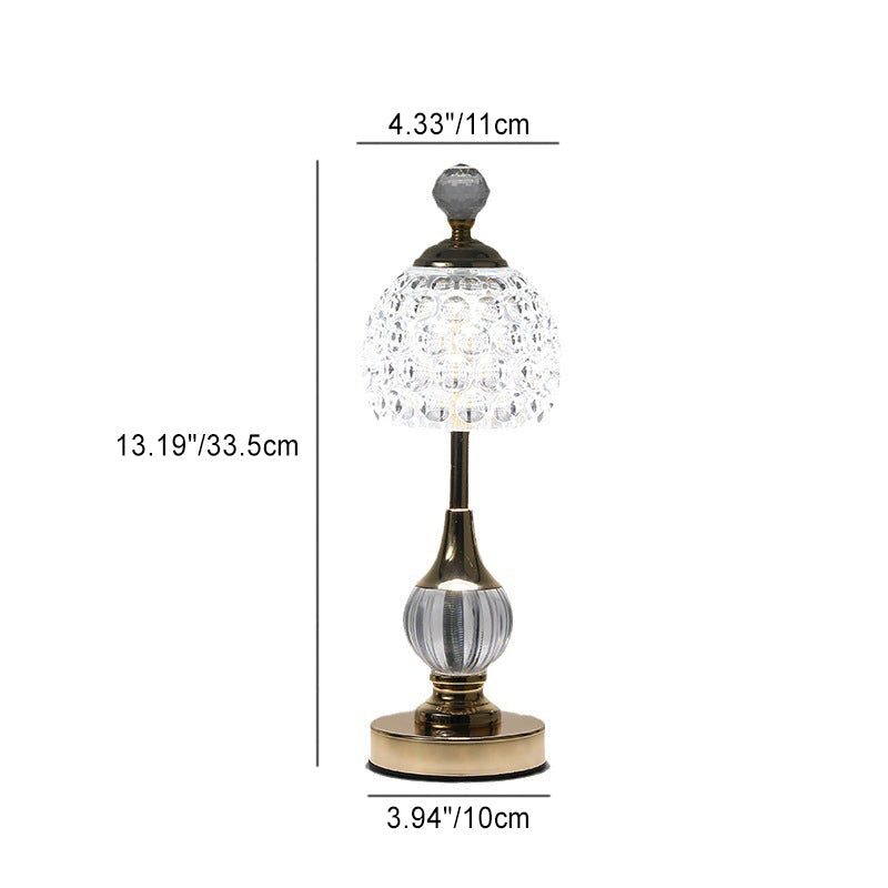 Norvo | Moderne Kreativ Ananas Metall Akryl USB LED Bordlampe for Soverom
