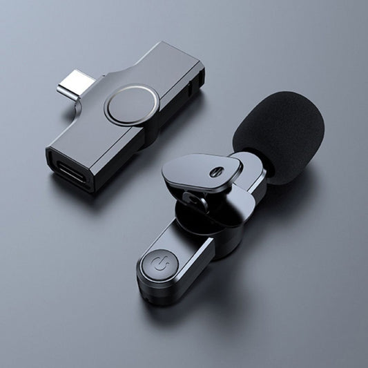 Norvo | Trådløs Mini Mikrofon for Smartphone – Lavalier Mikrofon med Støyreduksjon & 10t Batteri
