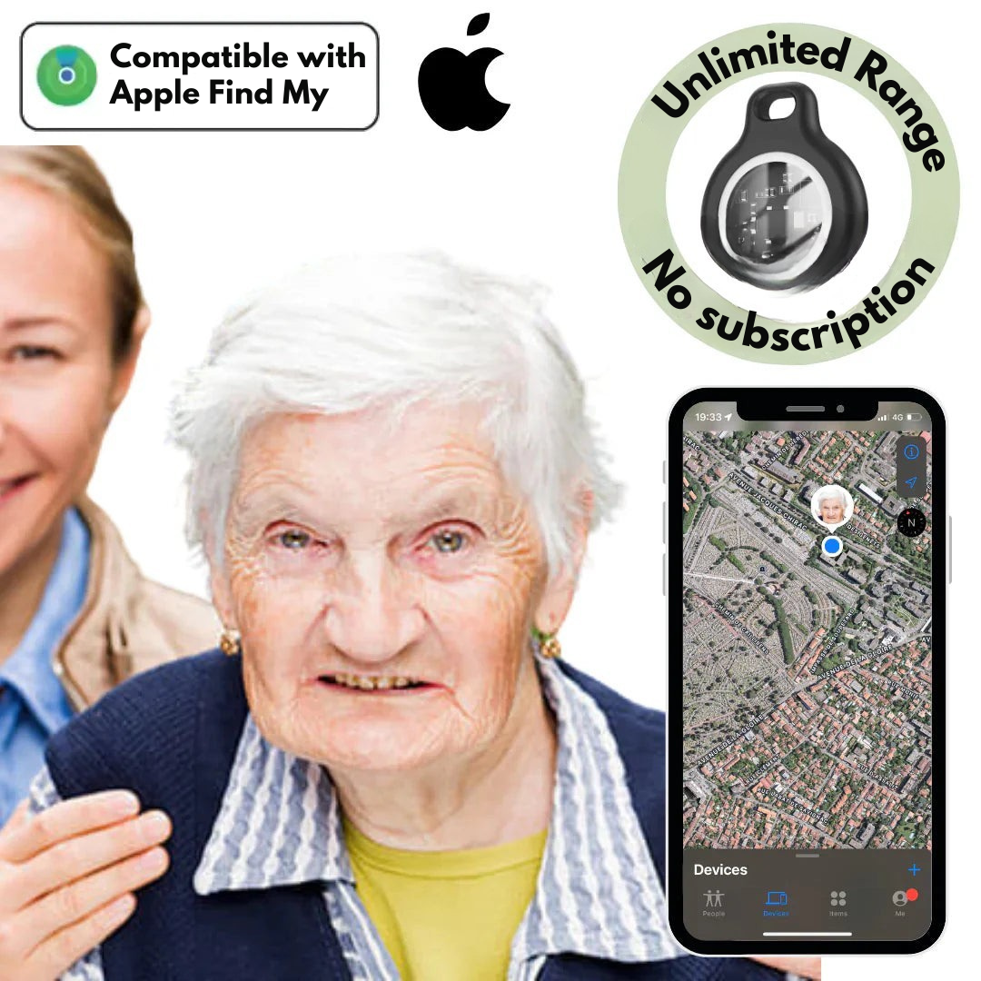 Norvo | GPS Tracker for Seniors | Sanntidsovervåkning, Vanntett & Ingen Abonnementsavgifter for Ro i Sinne