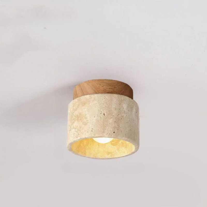Norvo | ÉclatPierre – Elegant Travertine Recessed LED Light