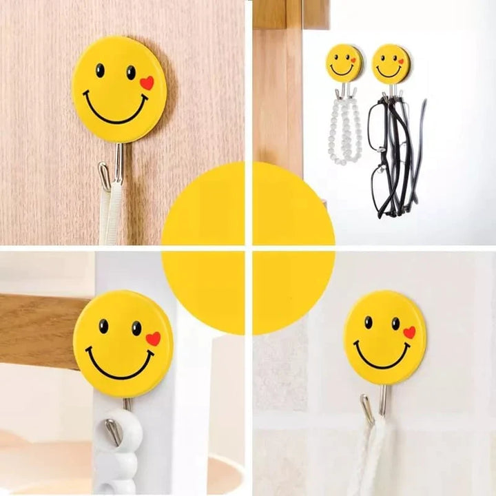 3 PC Emoji Veggkrok Tung Duty Selvklebende Krok Norvo