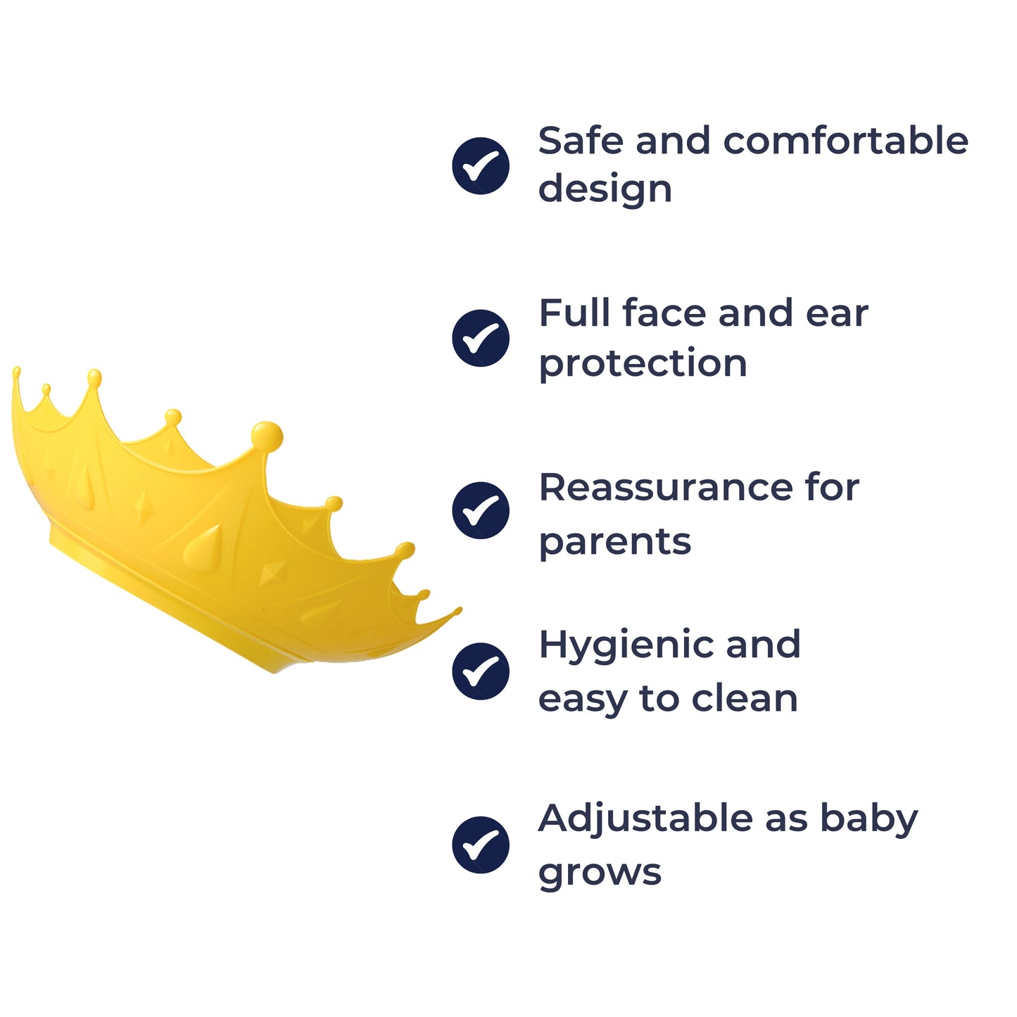 No Tears Bading – Justerbar Vanntett Visor – Sikker Hårvask for Småbarn Norvo