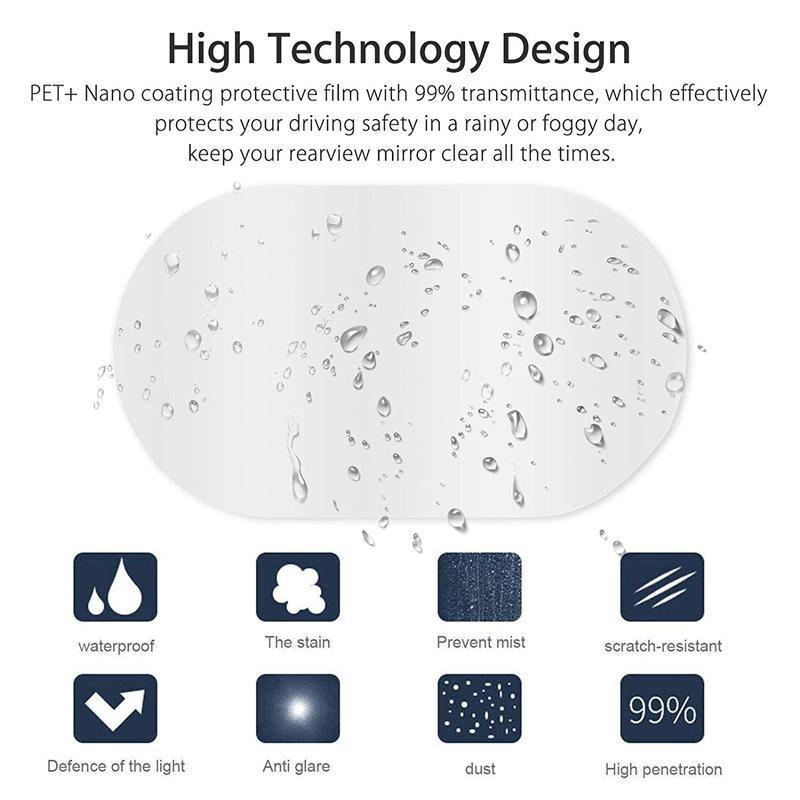 Norvo | Speil Anti Vanndamp Beskyttelsesfilm (2 stk)