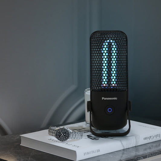 Norvo | Bærbar oppladbar UV + Ozon desinfeksjons sterilisering lampe, med dobbel sterilisering, høy effektivitet, tidsinnstilt avsl shutting, for hjem, barnehage, kjøkken og mer