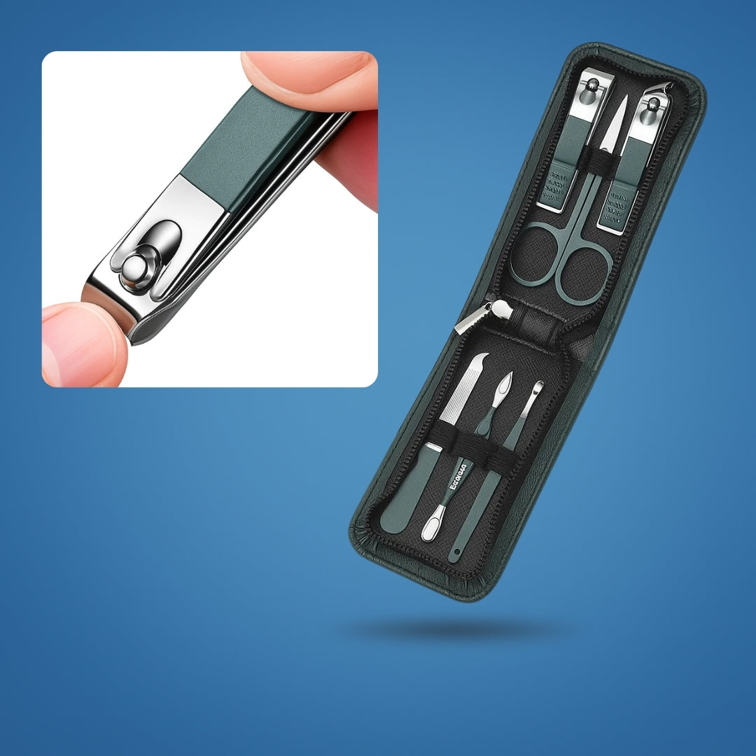 Presise neglet trimming – Holdbart rustfritt stål – Kompakt design – Ideell for reise, hjem og daglig pleie Norvo