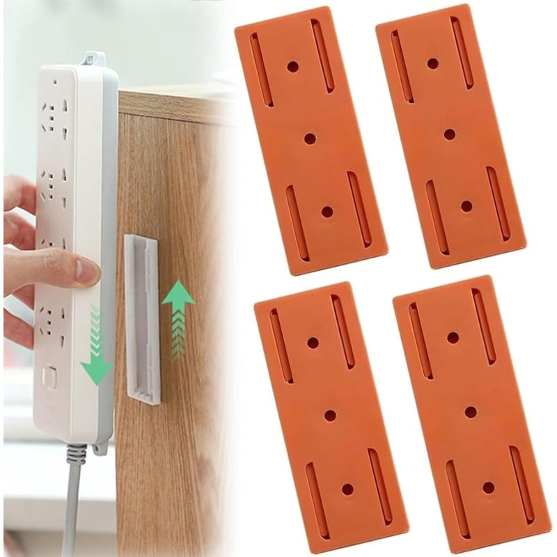 Norvo | Limkraft Strip Montering | Ingen-Bor Vegg- og Skrivebordsorganisator med Skyveskinne