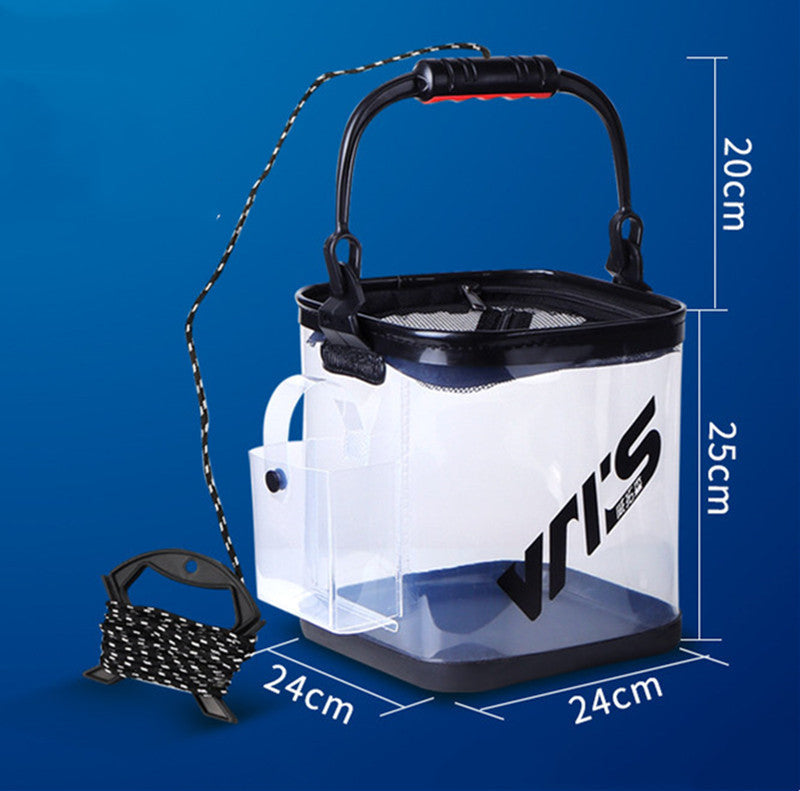 Norvo | Sammenleggbar Gjennomsiktig Fiskebøtte