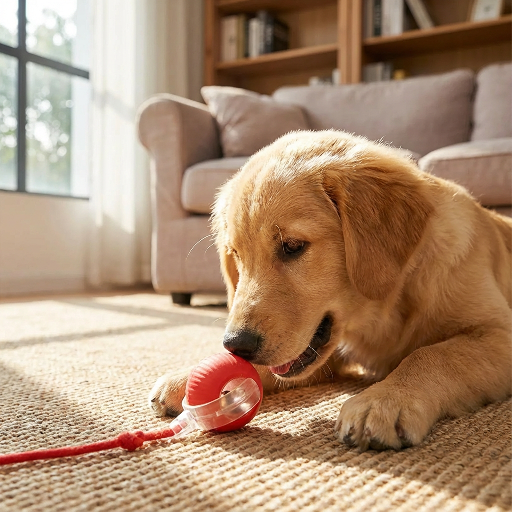 Aktiv rullende ball med hale for hunder Norvo