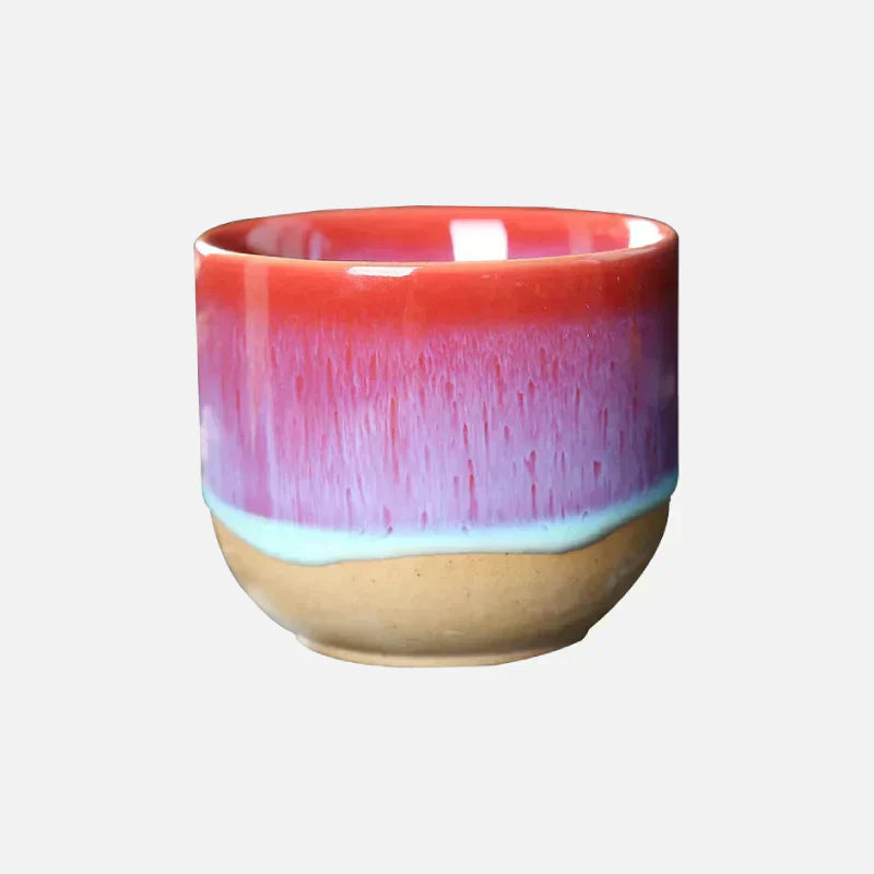 Norvo | Håndlaget keramikk kopp – Blå glasert tebolle