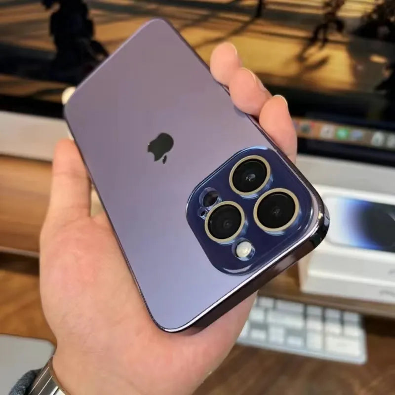 Norvo | Elico Lakkert Matt Akryl Herdet Glass iPhone Beskyttelsesdeksel