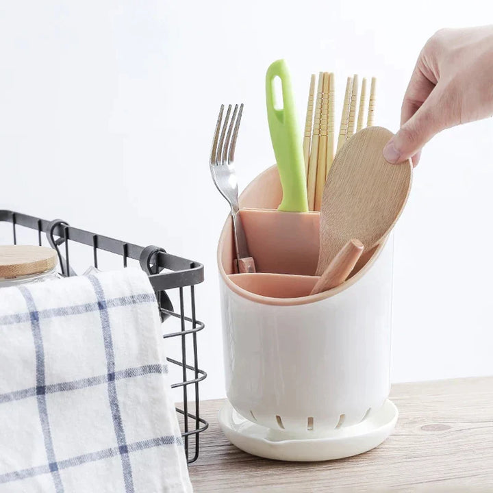 Bestikkholder med dreneringsbolle