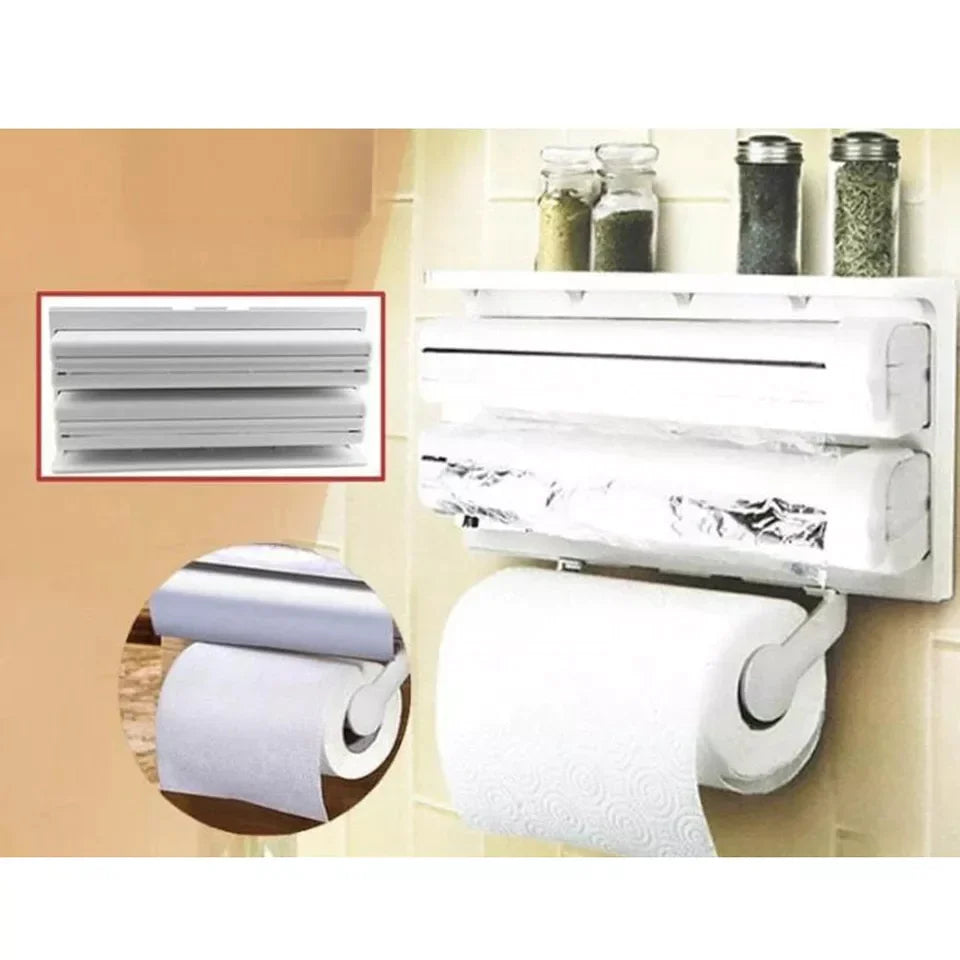 3 I 1 Kjøkken Trefoldig Papirdispenser & Holder Norvo