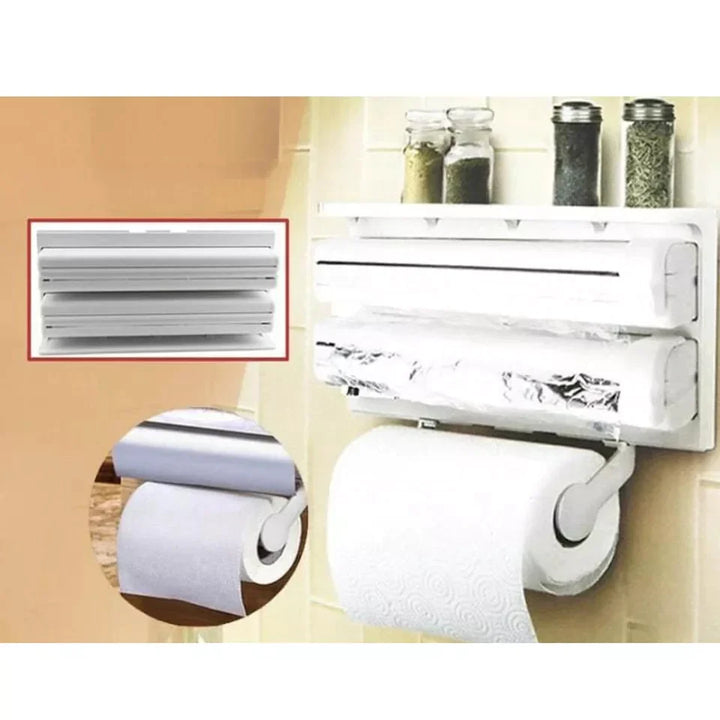 3 I 1 Kjøkken Trefoldig Papirdispenser & Holder Norvo