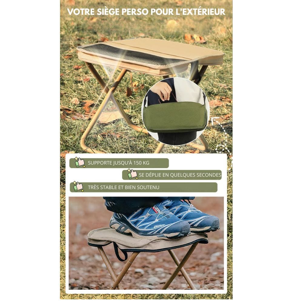 Norvo | 2-i-1 Stolveske – Ultralett Sammenleggbar Ryggsekk med Innebygd Sete